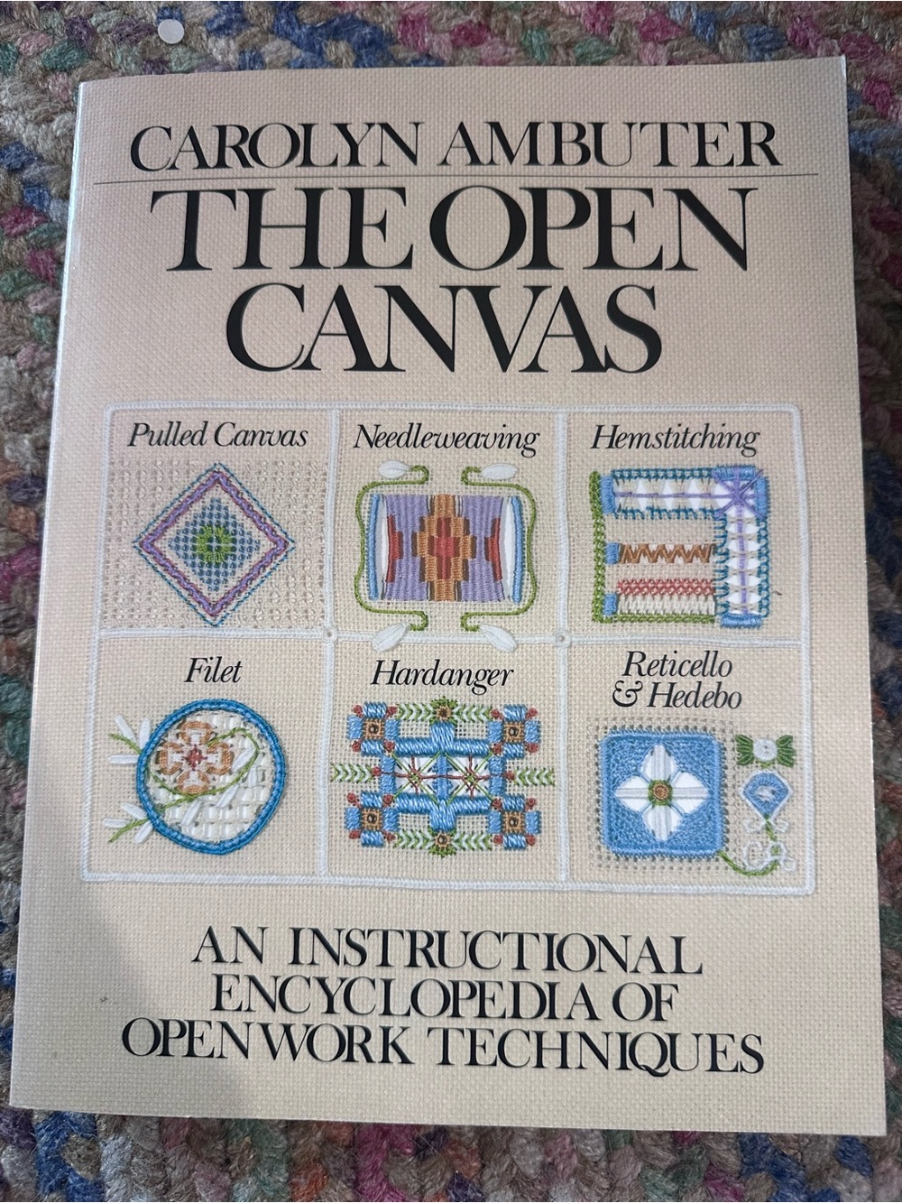 The Open Canvas Carolyn Ambuter 1982 1st Printing Embroidery Hardanger Filet
